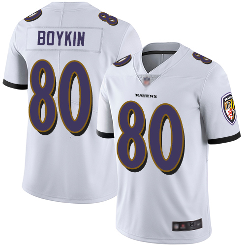 Baltimore Ravens Limited White Men Miles Boykin Road Jersey NFL Football 80 Vapor Untouchable